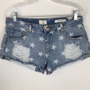 Cotton On Mid Saturday Denim Jean Shorts, Size 8
